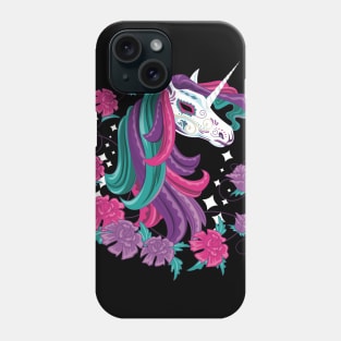 Day Of The Dead Carnival Unicorn Phone Case