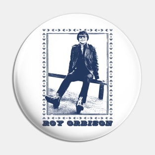 Roy Orbison / Retro Design Fan Art Pin