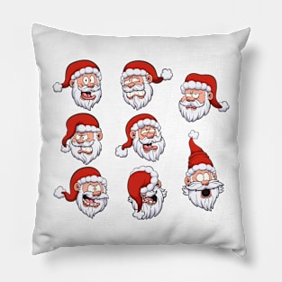 Santa Claus Faces Pillow