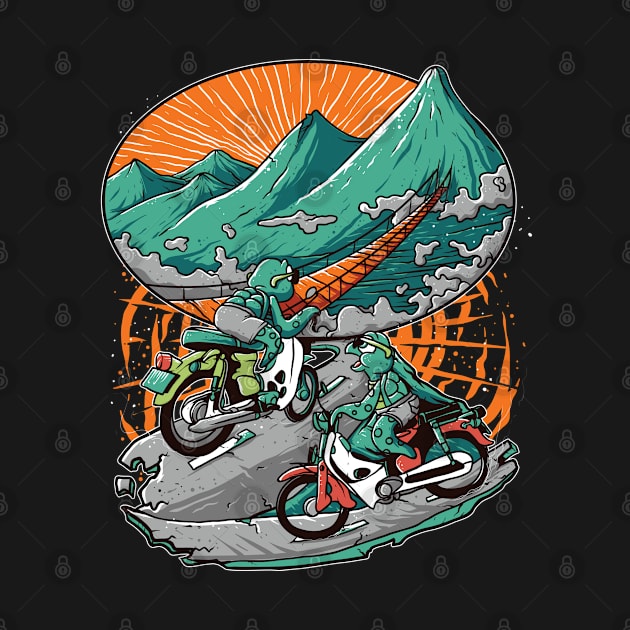 Turtle Biker Artwork by Mako Design 