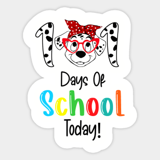 101 Days of School Dalmatian Dog Teachers Kids Gift T-Shirt