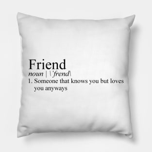 Friend Definition Pillow