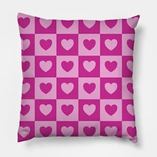 Love Heart Polka Dot Patchwork Pattern Pillow