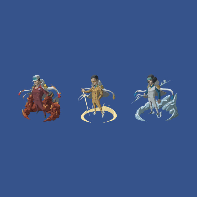 The Admirals Of Marineford One Piece TShirt