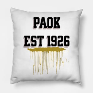 Paok Thessaloniki Since 1926 Gate 4 Pillow