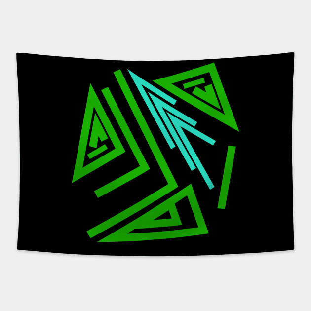 Magic runes  Mystical geometry sign  Alchemy mystical symbol Tapestry by Eskimos