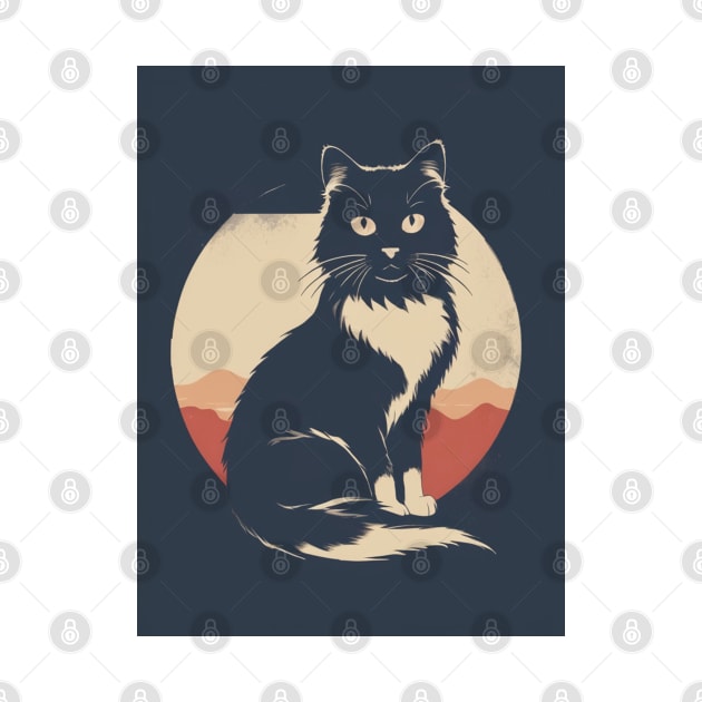 Ragdoll Cat 3 - Japanese Retro Art by nextpensive