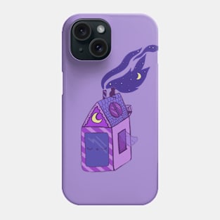 cute purple house Phone Case