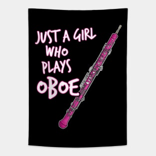 Just A Girl Who Plays Oboe Female Oboist Tapestry