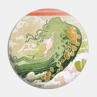 Mermaid in the waves Pin