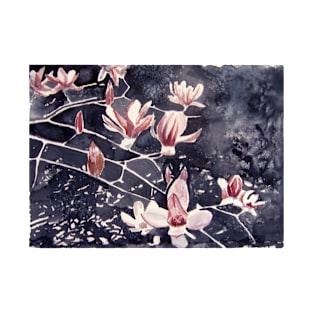 japanese magnolia flower art T-Shirt