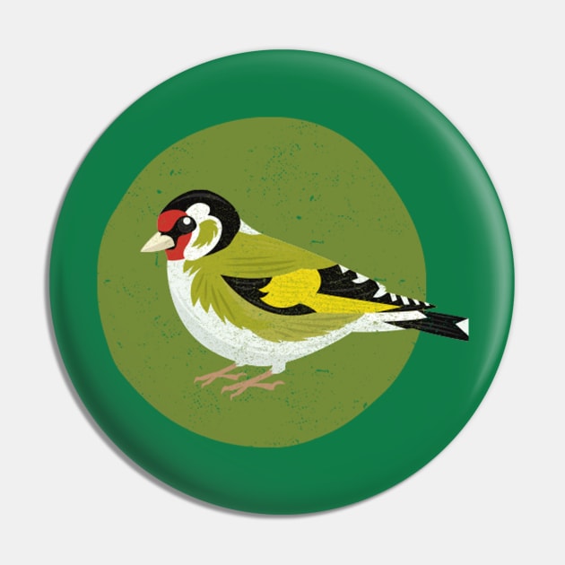 Goldfinch Pin by threeblackdots