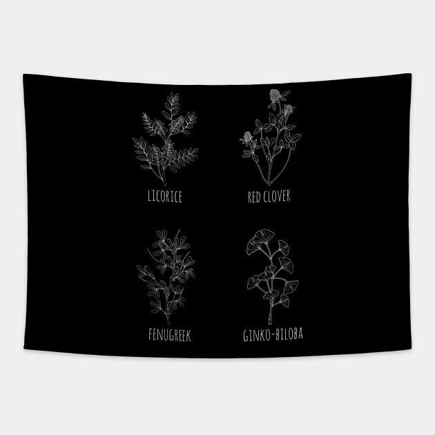 plants collection / study of plants / plant scientist / botany lover Tapestry by Anodyle