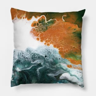 Abstract Wave Fluid Art Pillow