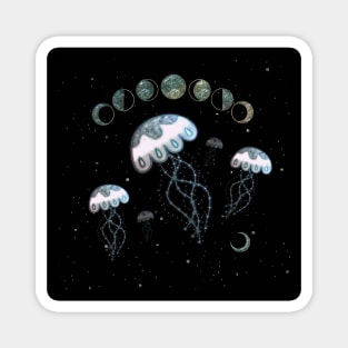 Wonderful jellyfish with stars Magnet