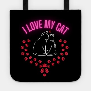 I love my cat. He is my best friend. Tote