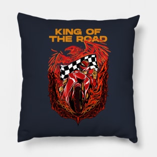 Red Hawk The King Of Road Pillow