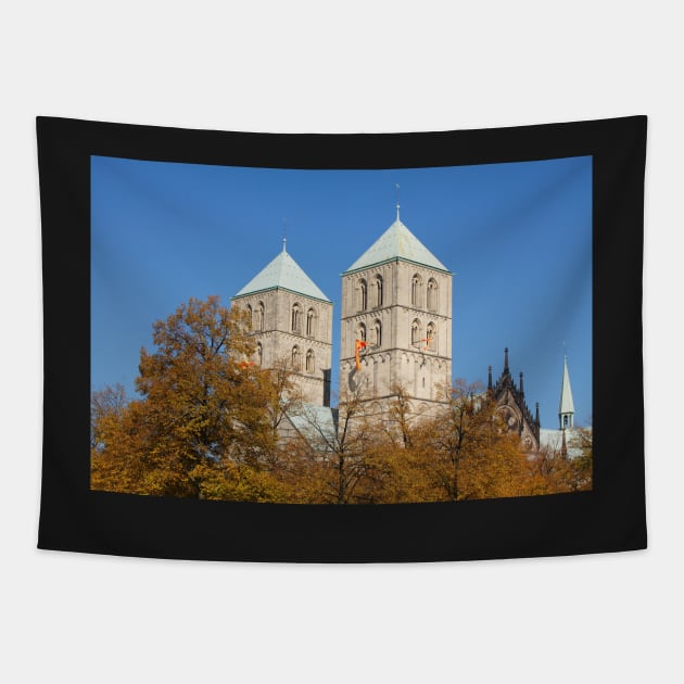 Cathedral, church, minster, city, Westphalia Tapestry by Kruegerfoto