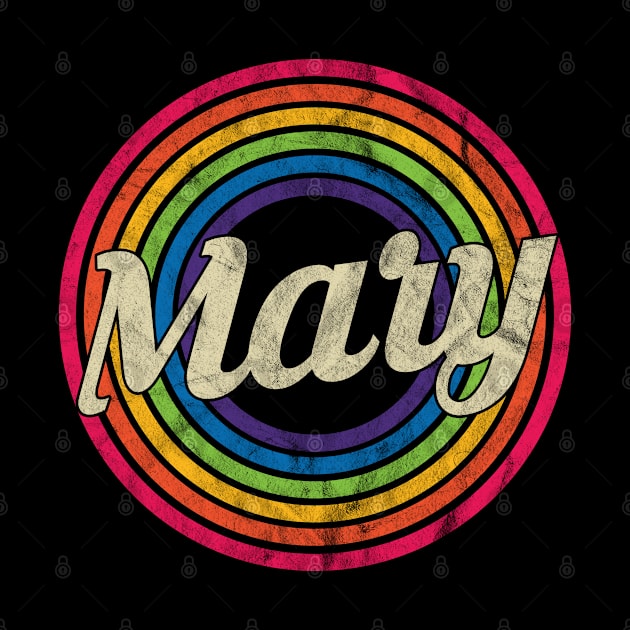 Mary - Retro Rainbow Faded-Style by MaydenArt