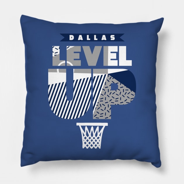 Level Up Dallas Baskeball Pillow by funandgames
