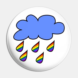 Proud rainbow cloud Pin