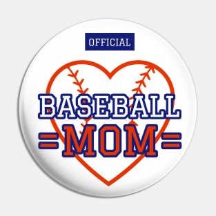 Baseball Mom Official Son Daughter Player Pin