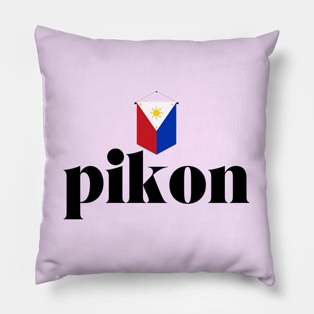 Philippines flag tagalog expression: Pikon Pillow by CatheBelan