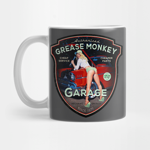 Positief nakoming Voorverkoop grease monkey - Grease Monkey - Mug | TeePublic