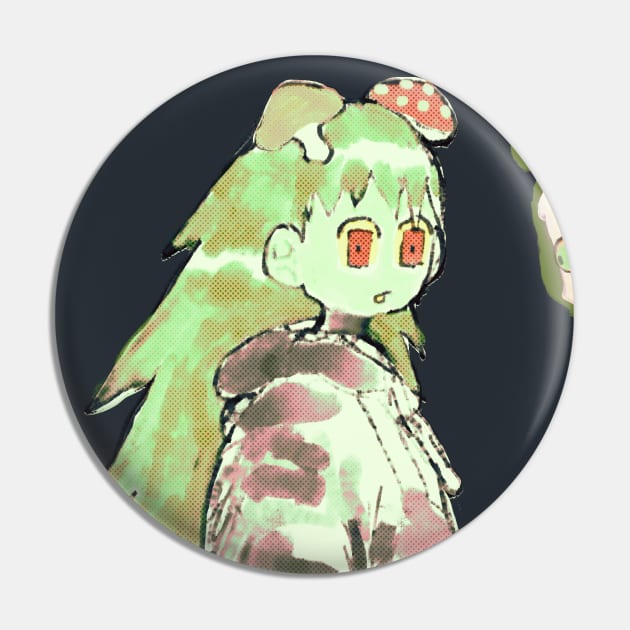 mushroom girl Pin by Plastiboo