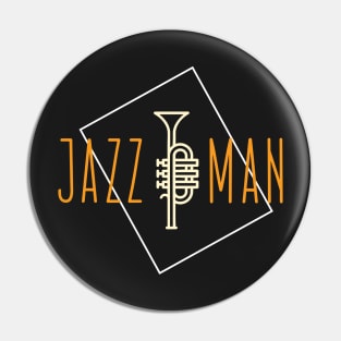 Jazz Man - Cool Jazz Trumpeter - Trumpet Pin