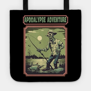 Zombie fishing adventure Tote