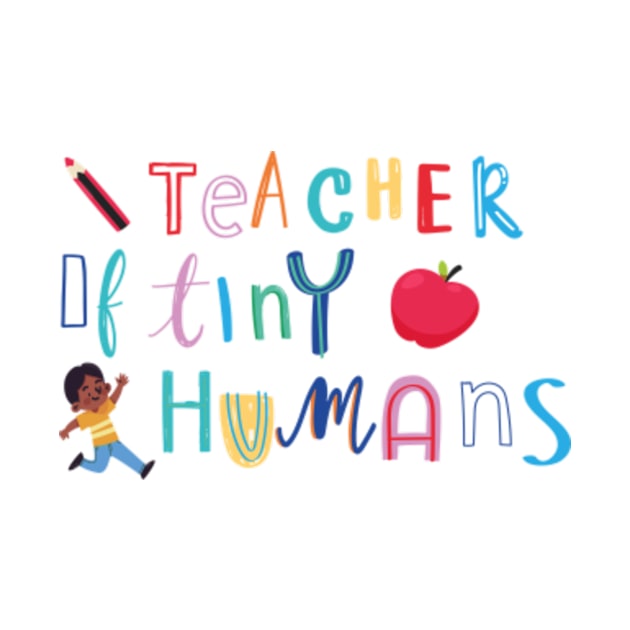 Teacher of tiny humans by Moroccan art 