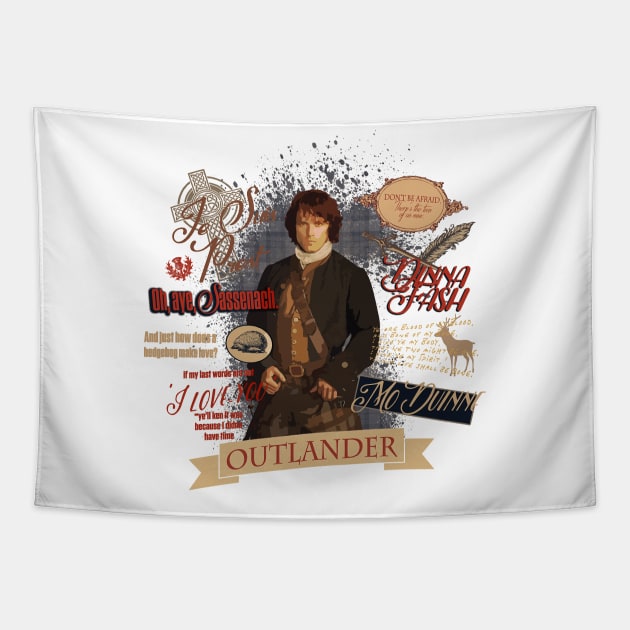 Quotes by Jamie Fraser Tapestry by ShawnaMac