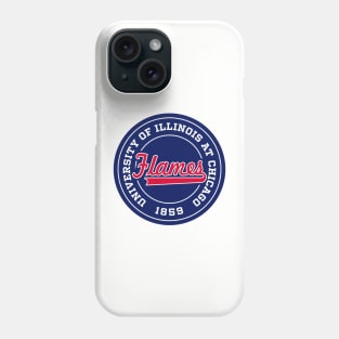 University of Illinois at Chicago - Flames Phone Case