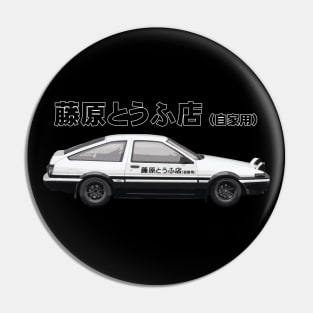 Fujiwara Tofu Delivery AE86 Initial D Drift Car Takumi Pin