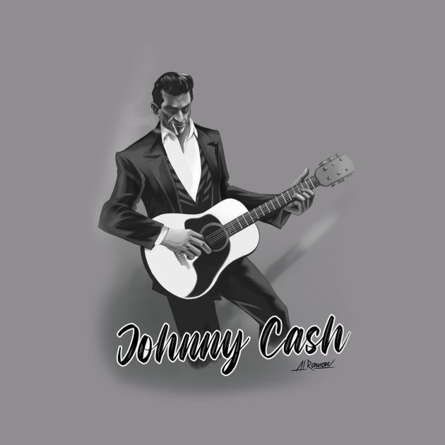 Jonny Cash by Al Ramon art