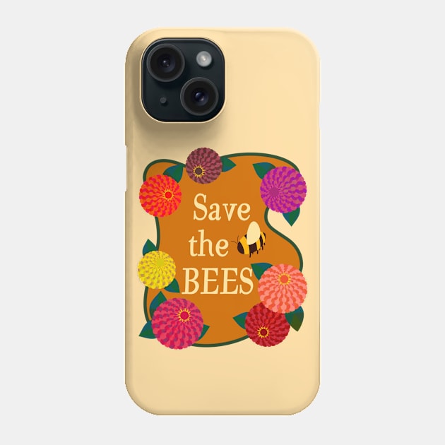 Save the Bees Phone Case by Obstinate and Literate