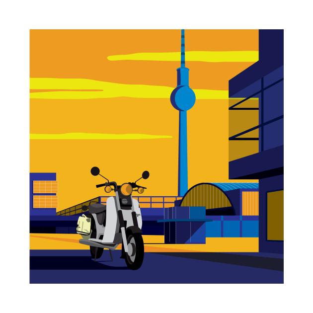 Berlin Moped by TheArchitectsGarage