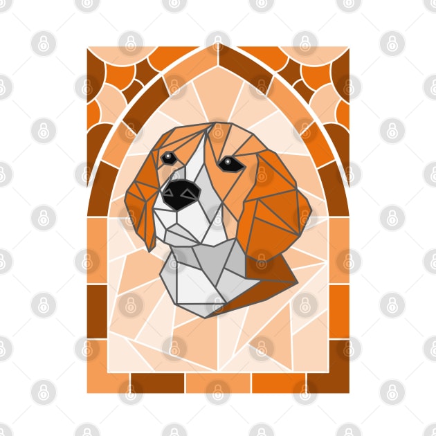 Stained Glass Beagle by inotyler