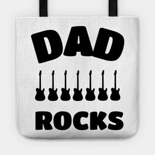 Dad Rocks Happy Fathers Day Tote