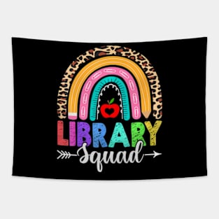 Library Squad  Leopard Teacher Back To School Tapestry