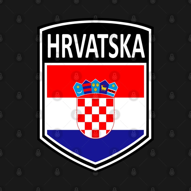 Flag Shield - Hrvatska by Taylor'd Designs