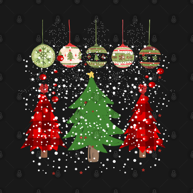 Discover Merry Christmas/ Christmas Tree Prints / ccolorful christmas Gift/ ladies holiday - Christmas Lights - T-Shirt