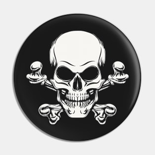 Skull and Crossed Bones Engraving Pin