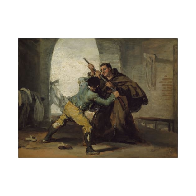 Friar Pedro Wrests the Gun from El Maragato by Francisco Goya by Classic Art Stall