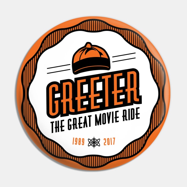 Great Movie Rider Greeter Pin by BeazleyDesign