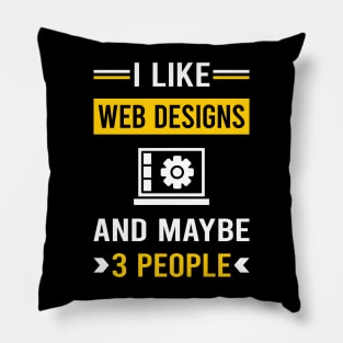3 People Web Design Designing Designer Designs Pillow
