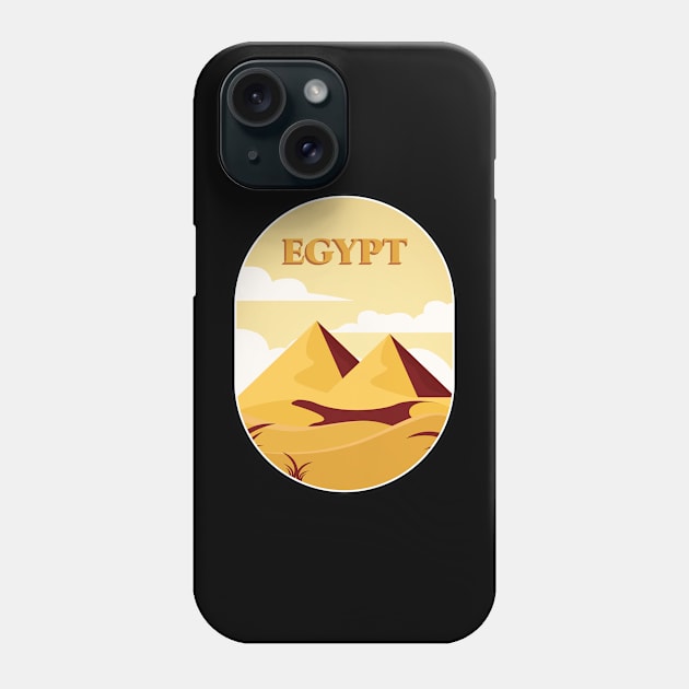 Ancient Egyptian Pyramids Phone Case by Mark Studio