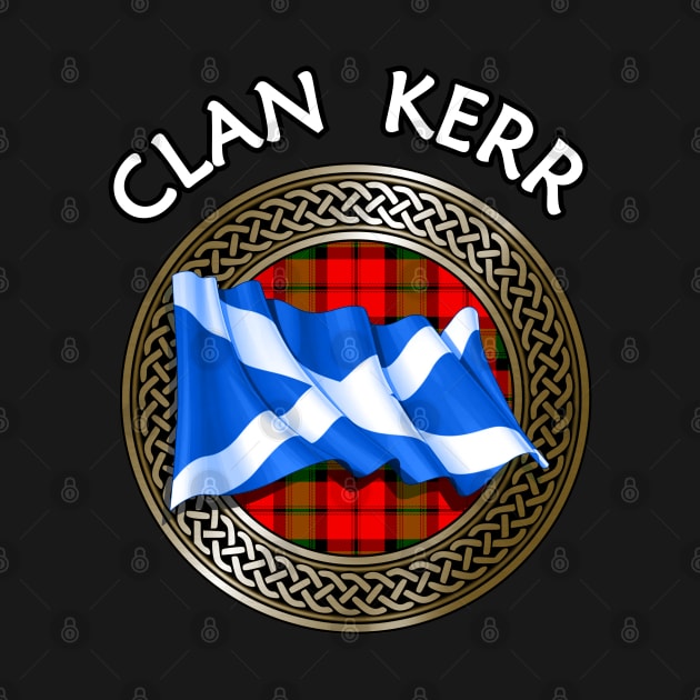 Clan Kerr Crest & Tartan Knot by Taylor'd Designs