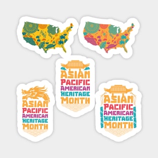 aapi month gift :Asian Pacific American Heritage Month pack Magnet